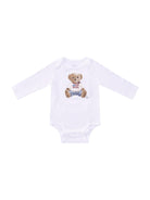 Set tutina bavaglino e cappellino per neonato Polo Ralph Lauren Kids bianco con stampa Teddy Bear 320P00760 001 Ralph Lauren kids 
