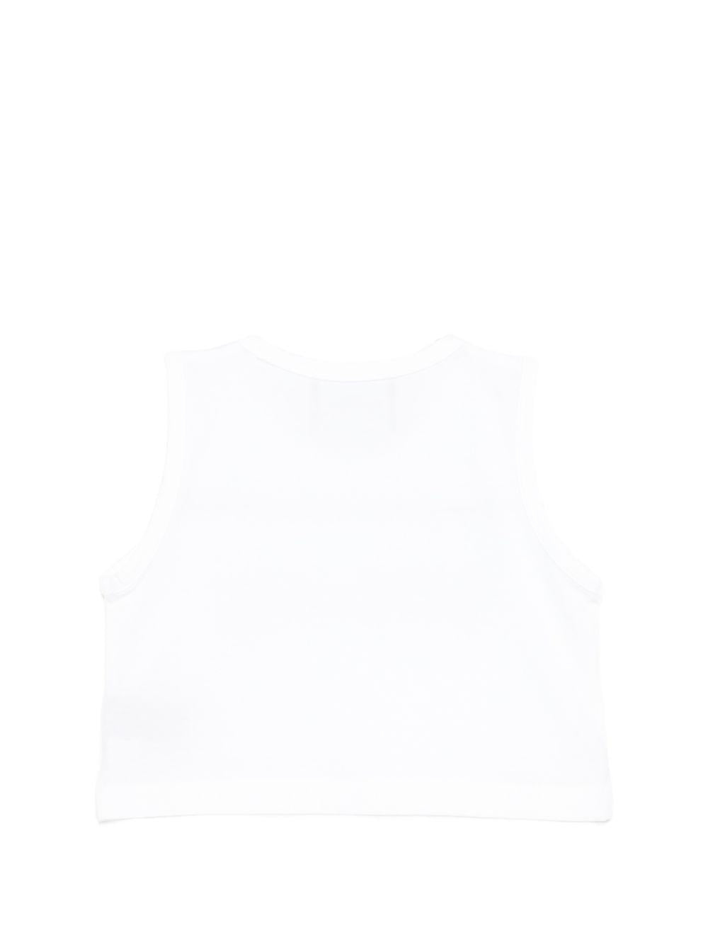 Top per bambina John Richmond Junior bianco con stampa logo RGP26058TO WHITE JOHN RICHMOND KIDS 