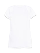 Abito modello t-shirt per bambina Balmain Kids bianco con decorazione logo BW1C01 Z2389 100NE BALMAIN KIDS 