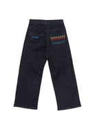 Jeans per bambino Missoni Kids in denim blu con tasca con ricamo a zigzag MZ6H40 Z3664 620 MISSONI KIDS 
