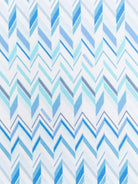 Coperta per neonato Missoni Kids blu con motivo a zig-zag MY0500 Z3674 600AZ MISSONI KIDS 