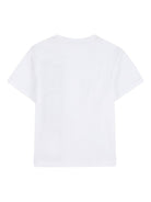 T-shirt per bambino DKNY Kids bianca con stampa grafica sul davanti D62536 10P DKNY KIDS 