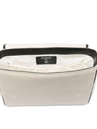 Borsa fasciatoio per neonati Balmain Kids beige con ricamo logo a contrasto BY0618 Z1839 102NE BALMAIN KIDS 