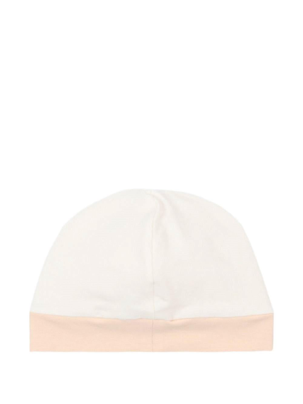 Set tutina, berretto e bavaglino per neonati Fendi Kids bianco con stampa orsetto BUK167 ST8 F0TU9 FENDI KIDS 