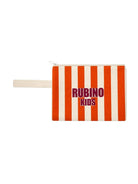 Pochette personalizzata Rubino Kids arancione con design a righe POCHETTE ARANCIONE RUBINO 