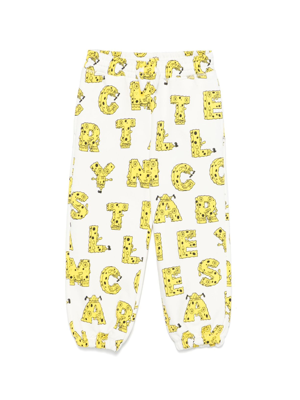 Pantaloni sportivi STELLA MCCARTNEY KIDS x SpongeBob bianchi con tasca posteriore sagomata TW6S10 Z2819 101MC STELLA McCARTNEY KIDS 