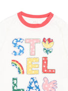 T-shirt per neonata Stella McCartney Kids bianca con stampa grafica TZ8011 Z3772 101 STELLA McCARTNEY KIDS 