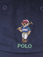 Cappellino per neonato Polo Ralph Lauren Kids blu con ricamo orsetto sul davanti 320A96605 001 Ralph Lauren kids 