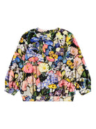 Felpa per bambina Molo multicolore a fiori 2W25J213 9384 MOLO 