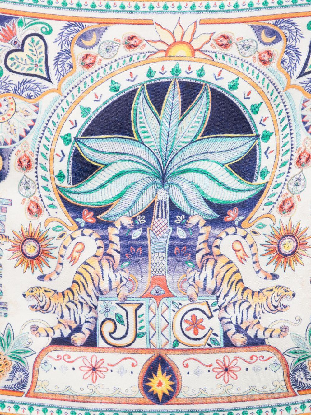 Foulard per bambino Just Cavalli Kids multicolore con stampa floreale indiana JBP26085FO INDIA D.MN ROBERTO CAVALLI KIDS 