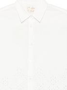 Camicia per donna MC2 Saint Barth bianca in pizzo sangallo CEM0001 01315L MC2 ST. BARTH 