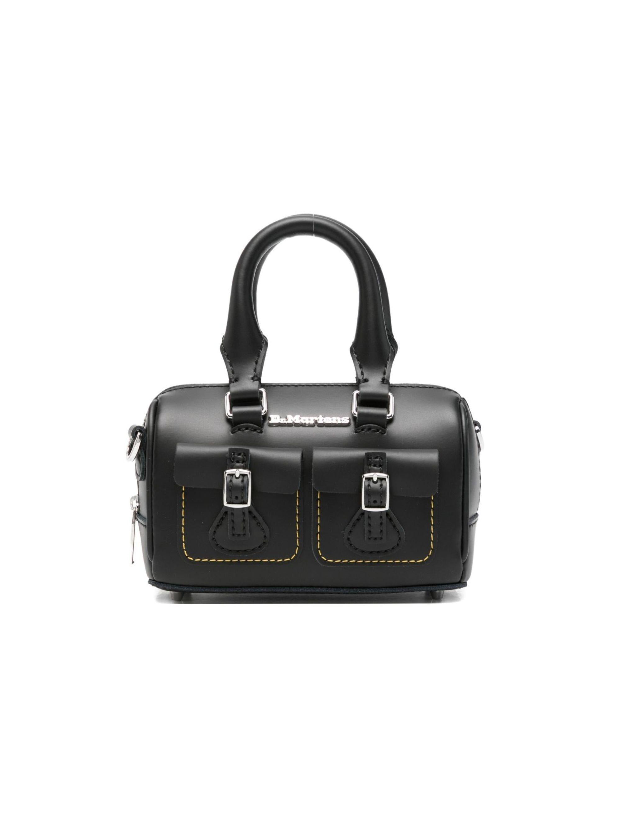 Borsa per bambina Dr. Martens Kids nera con tasche anteriori 41242001 BLACK Dr martens kids 