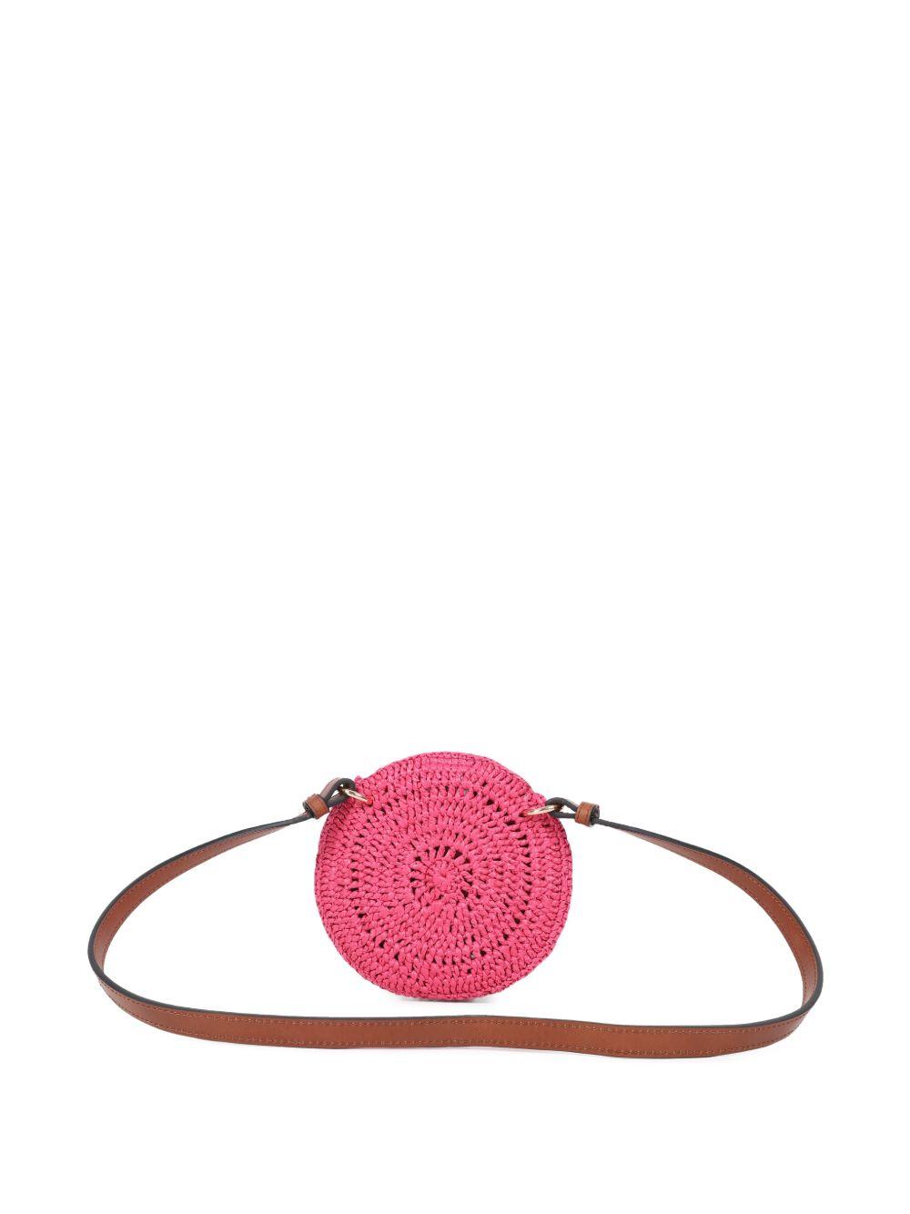 Borsa a tracolla per bambina Chloé Kids rosa con trama intrecciata C20875 46S CHLOE' KIDS 