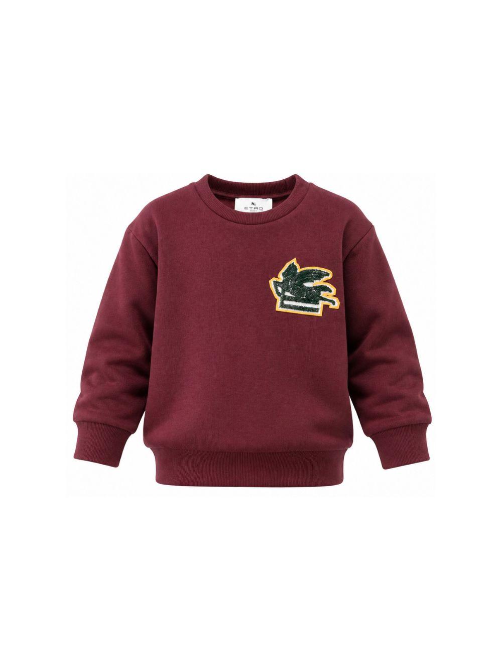 Felpa per bambino Etro Kids bordeaux con motivo Pegaso GZ4P50 Z3183 530 ETRO KIDS 