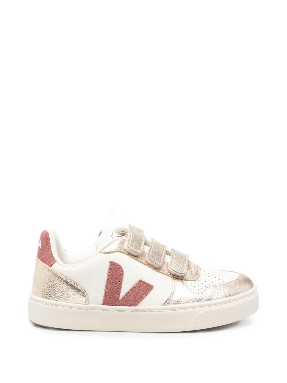 Sneakers per bambina Veja Kids bianche con effetto metallizzato CV0521769 PURE DRIED PETALE PLATINE VEJA KIDS 