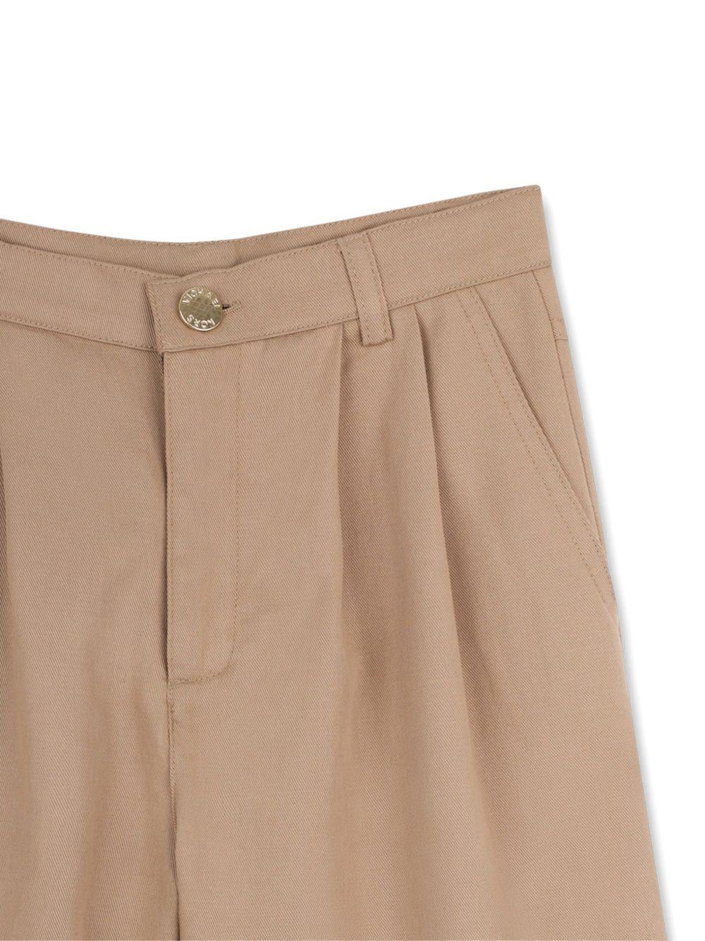 Shorts per bambina Michael Kors Kids marrone con tasche R30565 263 MICHAEL KORS KIDS 