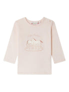 T-shirt per neonata Bonpoint rosa con stampa cavallo W05XTSK00005 120 BONPOINT 