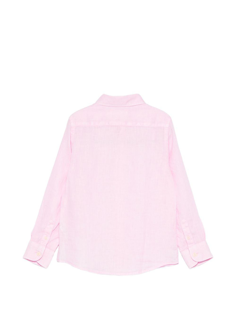 Camicia per bambino MC2 Saint Barth Kids rosa con colletto classico AGN0001 00142L MC2 ST. BARTH KIDS 