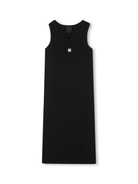 Abito per bambina Givenchy Kids nero con placca 4G con logo sul retro H30777 09B GIVENCHY KIDS 