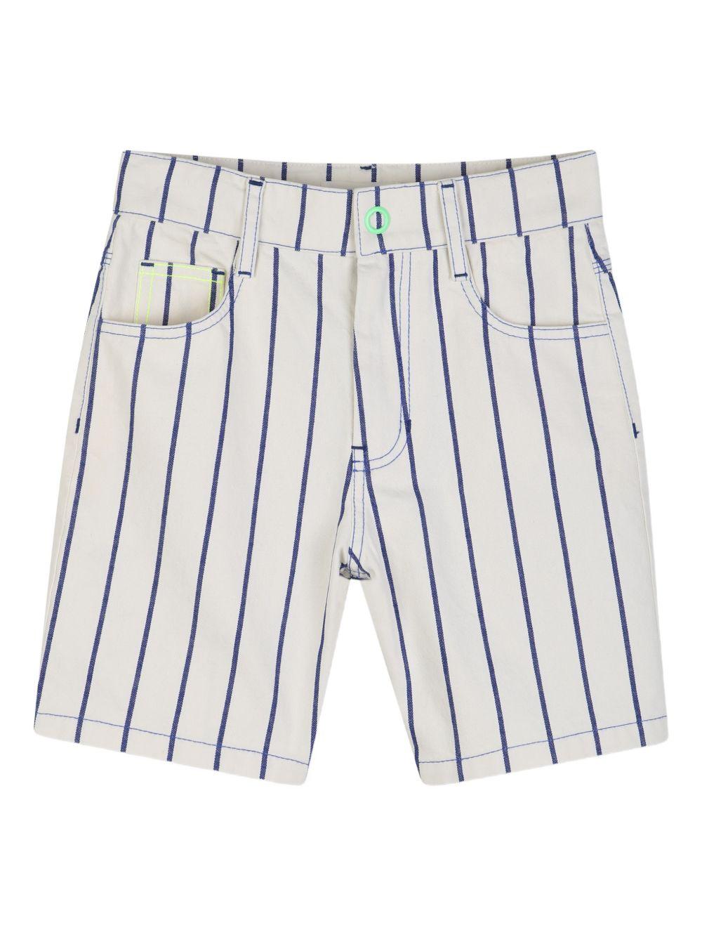 Shorts per bambino Billieblush bianchi con design a righe U21722 N48 BILLIEBLUSH KIDS 