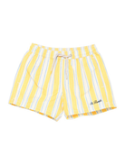Costume da bagno Syros Jr. per bambino MC2 Saint Barth Kids bianco e giallo con motivo a righe SYR0002 04049L MC2 ST. BARTH KIDS 