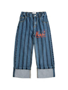 Jeans per bambino Bobo Choses denim con design a righe B126AC099 411 BOBO CHOSES KIDS 