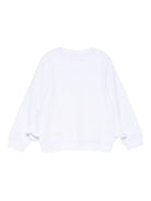 Felpa per bambina Stella McCartney Kids bianco con stampa faccina TX4C90 Z0453 100 STELLA McCARTNEY KIDS 