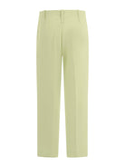 Pantaloni per bambina Monnalisa verde con cuciture 71G404 7303 0020 MONNALISA KIDS 