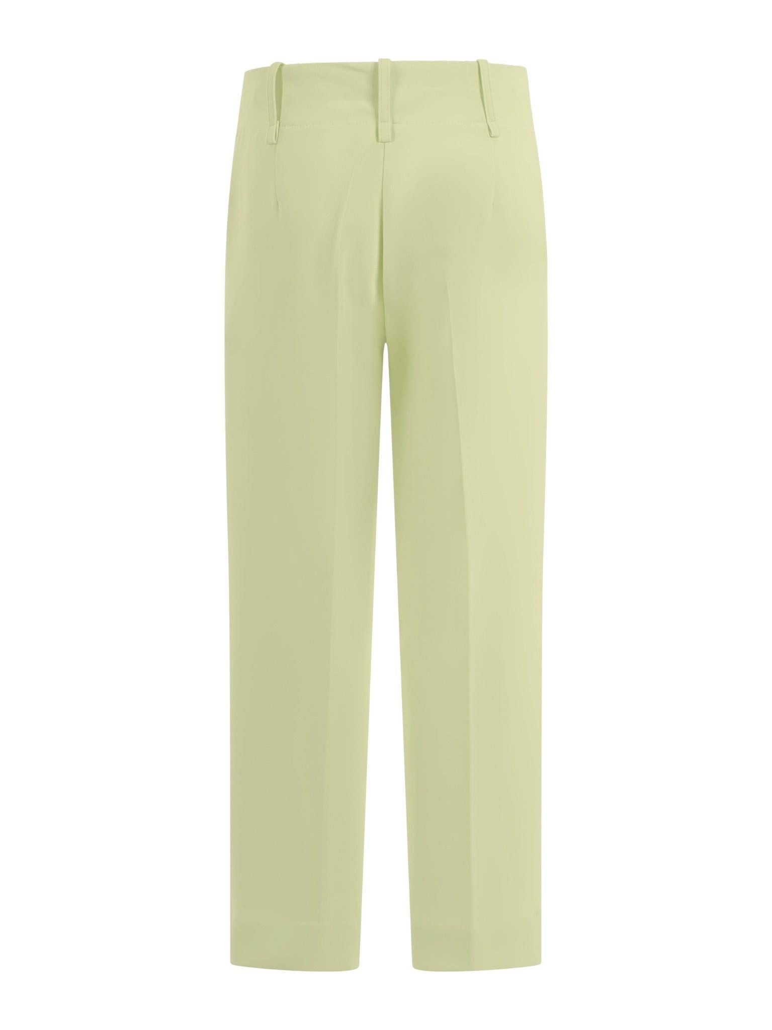 Pantaloni per bambina Monnalisa verde con cuciture 71G404 7303 0020 MONNALISA KIDS 