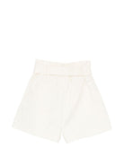 Shorts per bambina Just Cavalli Kids beige con cintura JGP26073SH PRISTINE ROBERTO CAVALLI KIDS 