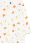 Tutina per neonata Petit Bateau bianca con stampa di frutta all-over A0FRE 01 PETIT BATEAU KIDS 