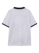 T-shirt per bambino Boss Kids bianca con scollo a V J53256 10P BOSS KIDS 