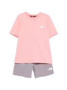 Completo per bambina The North Face Kids rosa con dettaglio logo NF0A8FYS MAO1 THE NORTH FACE KIDS 