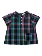 Top per neonata Bonpoint viola con motivo a quadri C06YSHW00002 458 BONPOINT KIDS 