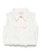 Blusa per bambina Elisabetta Franchi La Mia Bambina bianco in cotone EGCA0410CA235 0000 ElISABETTA FRANCHI 