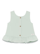 Top per neonata Donsje Francise verde con orlo increspato 3036300 00015 DONSJE 