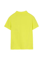 T-shirt per bambino Burberry Kids giallo con ricamo Equestrian Knight sul davanti 8117970 B2416 BURBERRY KIDS 