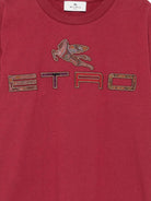 T-shirt per bambino ETRO KIDS rossa con logo sul davanti GX8P21 Z2904 416 ETRO KIDS 