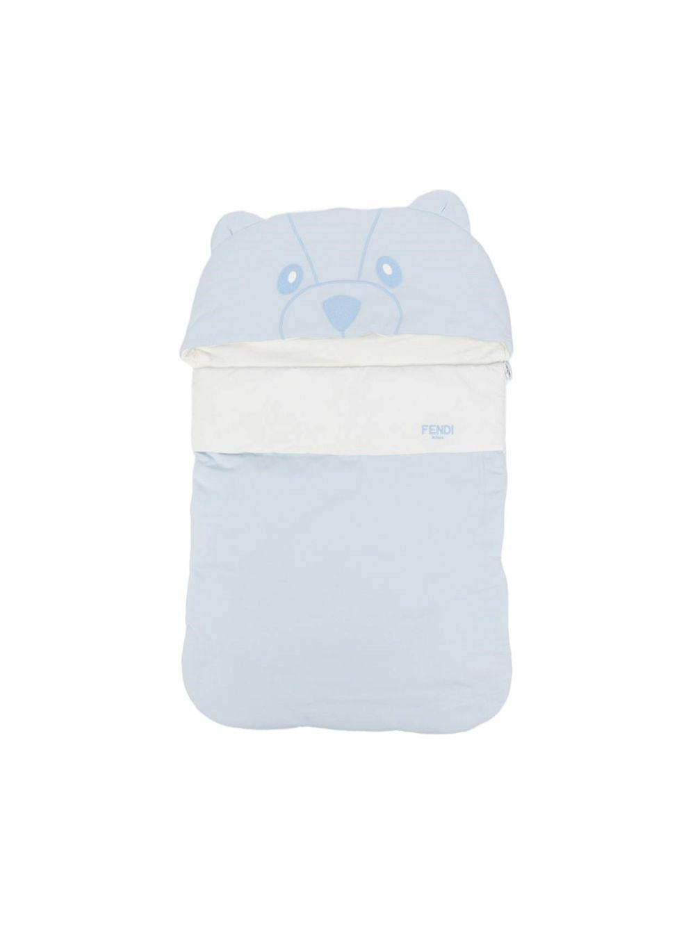 Sacco nanna per neonato Fendi Kids azzurro con design a orsetto BUJ324 ST8 F19J4 FENDI KIDS 