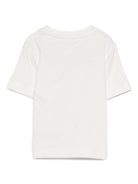T-shirt per neonata Elisabetta Franchi La Mia Bambina bianco con logo ricamato EGTS0990JE006 0000 ElISABETTA FRANCHI 