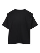 T-shirt per bambina DKNY Kids nera con logo D62417 09B DKNY 