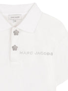 Polo per bambina The Marc Jacobs Kids bianca con decorazione W60739 10P THE MARC JACOBS KIDS 