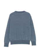 Maglione per bambino Emporio Armani Kids blu con motivo a righe orizzontali EB001581 AF27312 MB004 EMPORIO ARMANI KIDS 