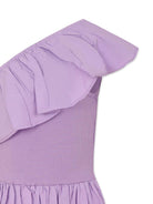 Abito per bambina Molo violetto con design monospalla 2S25E106 5437 MOLO KIDS 