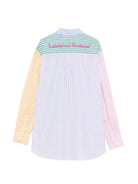 Camicia da donna MC2 Saint Barth multicolore con motivo a righe verticali BRIG001 01375L MC2 ST. BARTH 