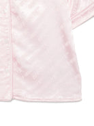Camicia per bambina Off-White Kids rosa a maniche corte con fantasia 44GGG002S26F001 683 OFF WHITE KIDS 