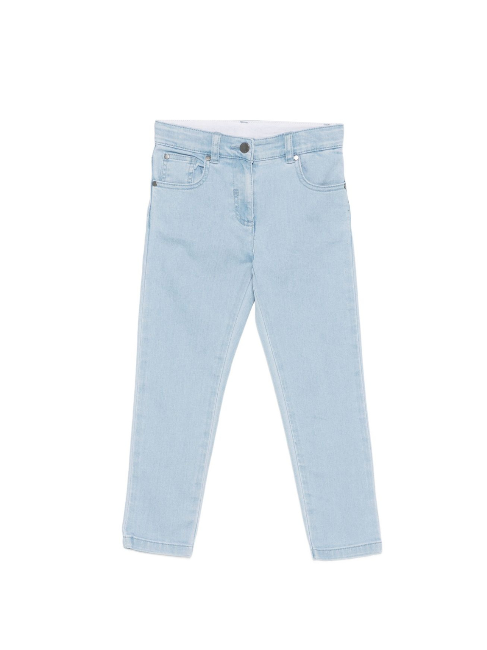 Jeans per bambina Stella McCartney Kids in denim con ricamo sulla tasca posteriore TX6E60 Z0153 606 STELLA McCARTNEY KIDS 