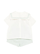 Set t-shirt e shorts per neonato Petit Bateau multicolor con colletto A0FA8 01 PETIT BATEAU KIDS 