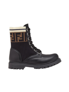 Stivali per bambina Fendi Kids neri con motivo FF JMR329 A8CU F17SD FENDI KIDS 