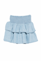 Gonna con balze per bambina Molo azzurra con vita arricciata 2S26D128 5659 MOLO 